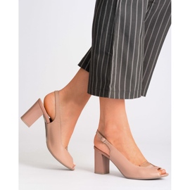 Marco Shoes 1177P rosa Sandalen mit Gold 2