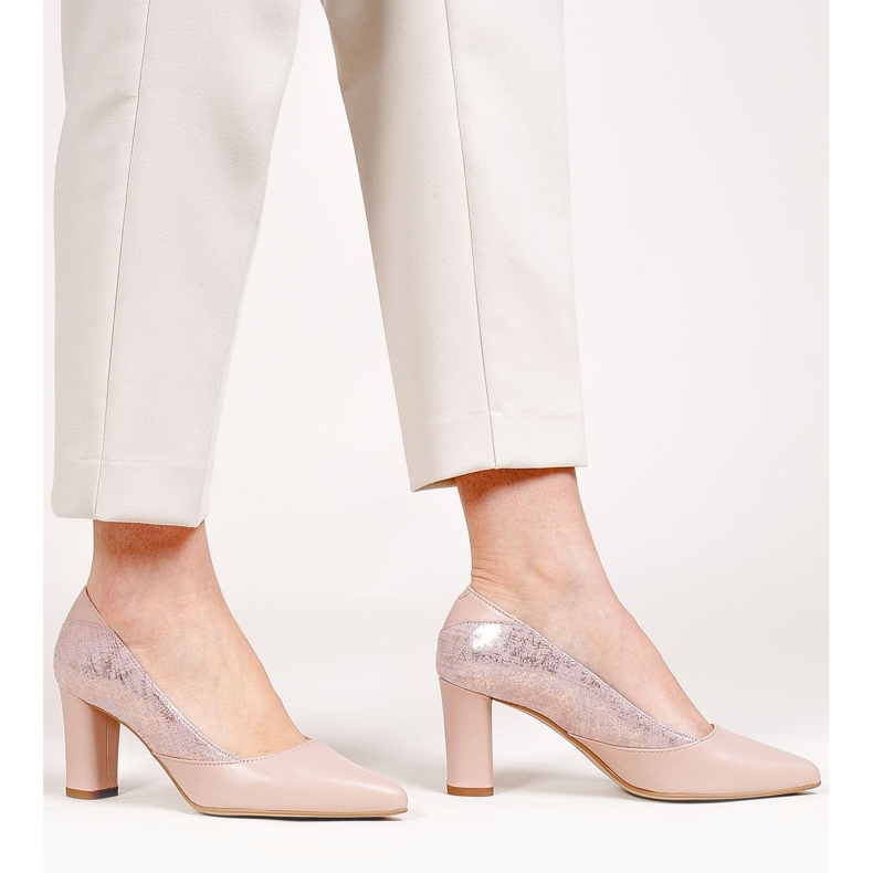 Marco Shoes Damenpumps in Puderrosa 1