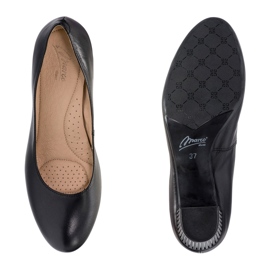Marco Shoes Glatte schwarze Schuhe 1170P mit 3D-Absatz 1