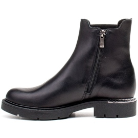 Marco Shoes Marco Damen Chelsea Boots mit Schnalle und Gummi schwarz 2