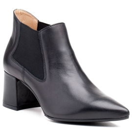 Marco Shoes Dünne und niedrige Stiefel 1325B mit Gummi schwarz 1