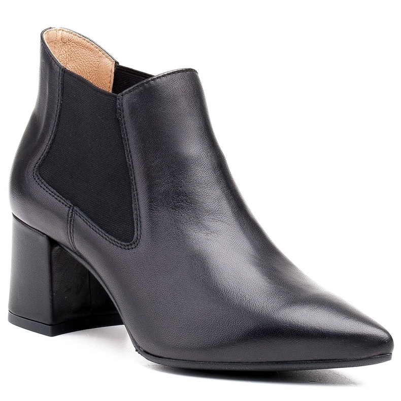 Marco Shoes Dünne und niedrige Stiefel 1325B mit Gummi schwarz 1