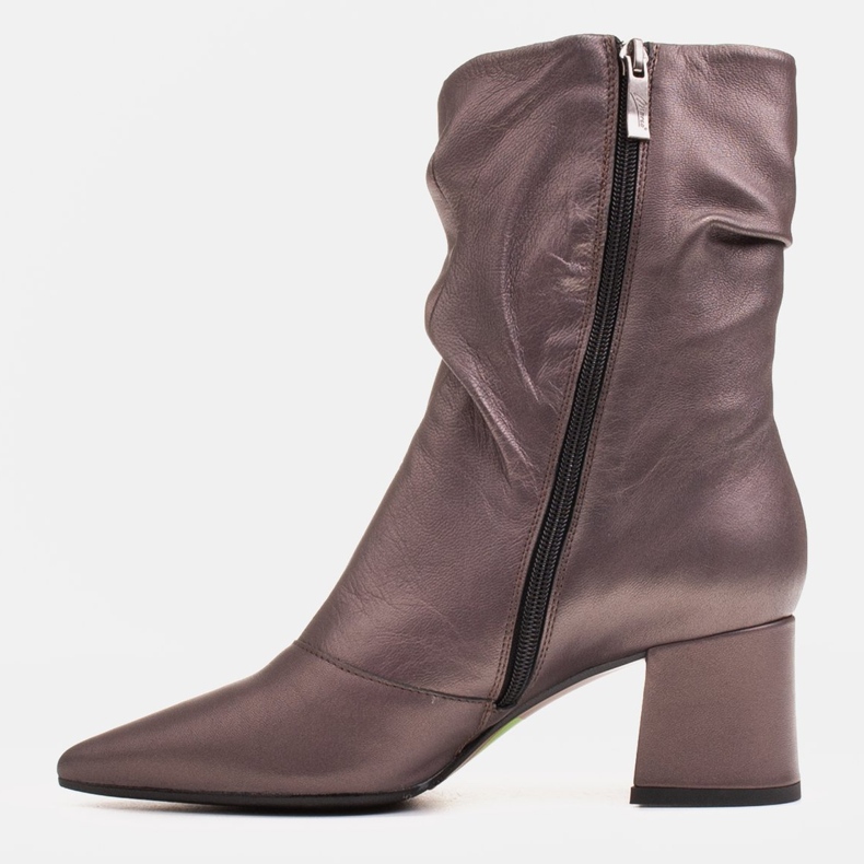 Marco Shoes Marco hohe Stiefel für Damen mit Raffung braun 1