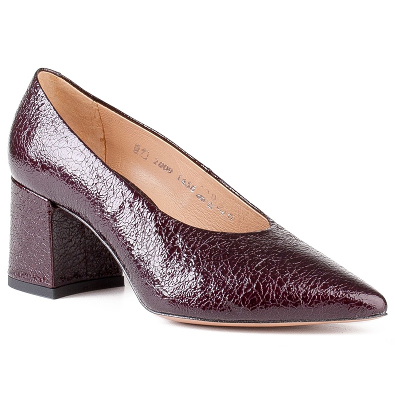 Marco Shoes Elegante burgunderfarbene Pumps aus Lack rot 1
