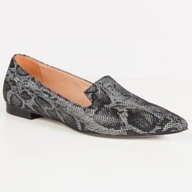 Marco Shoes Herren der schwarzen Schlangenhaut 1