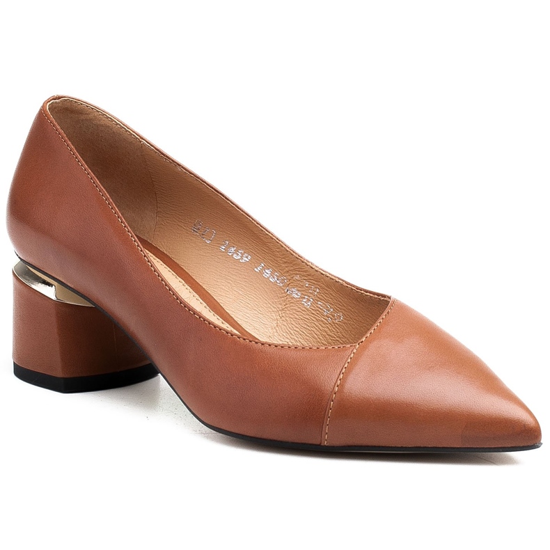 Marco Shoes Pumps braun 1450P Marco mit gold im Absatz 1