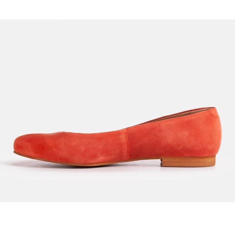 Marco Shoes Ballerinas aus Wildleder orange 1