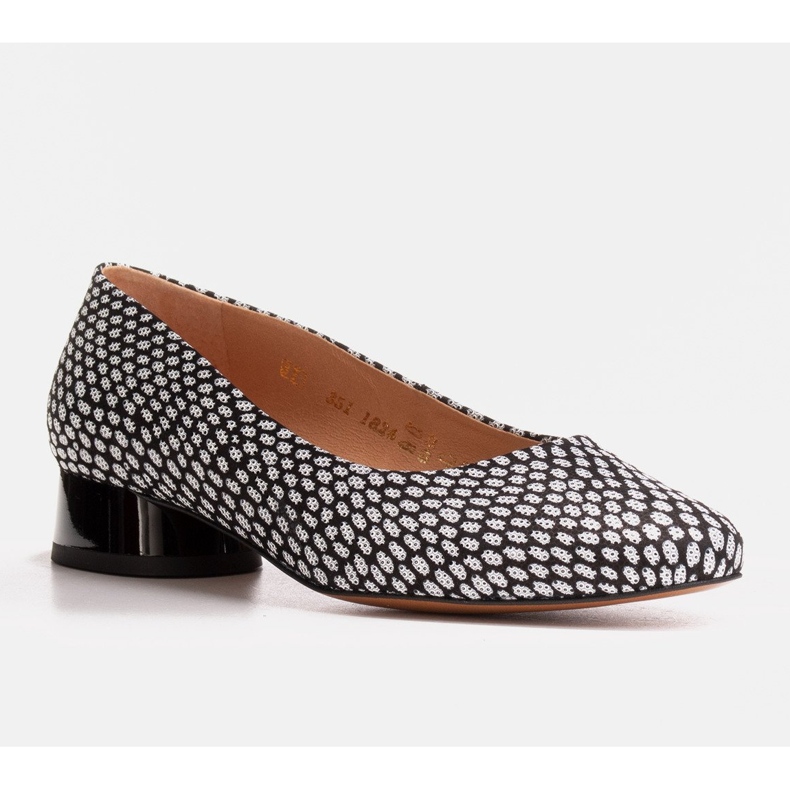 Marco Shoes Ballerinas mit schwarz-weißen Mustern 1