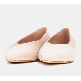 Marco Shoes Beige Ballerinas aus natürlichem Wildleder 1