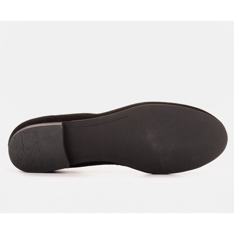 Marco Shoes Ballerinas aus schwarzem Wildleder 1