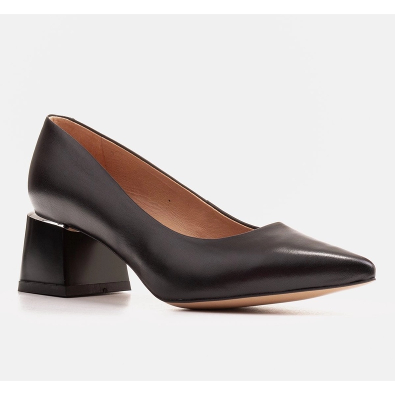 Marco Shoes Elegante Damenpumps aus Naturleder schwarz 1