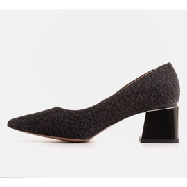 Marco Shoes Elegante Pumps aus Sämischleder schwarz 1