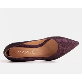 Marco Shoes Elegante Pumps aus Sämischleder lila 1