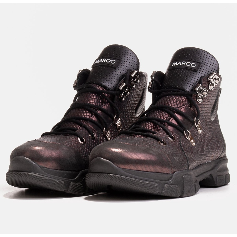 Marco Shoes Sportliche Damenstiefel mit leichter Herbst-Winter-Isolierung violett 1