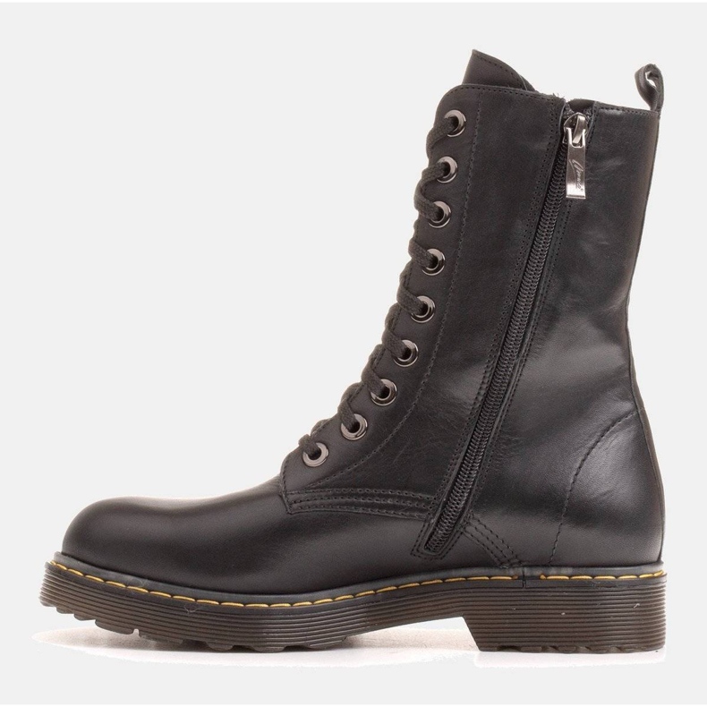 Marco Shoes Hohe Stiefeletten, Stiefel auf einer durchscheinenden Sohle gebunden schwarz 2