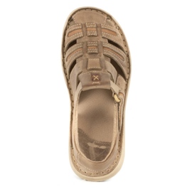 Olivier Sommersandale aus Leder für Herren 230MA beige 5