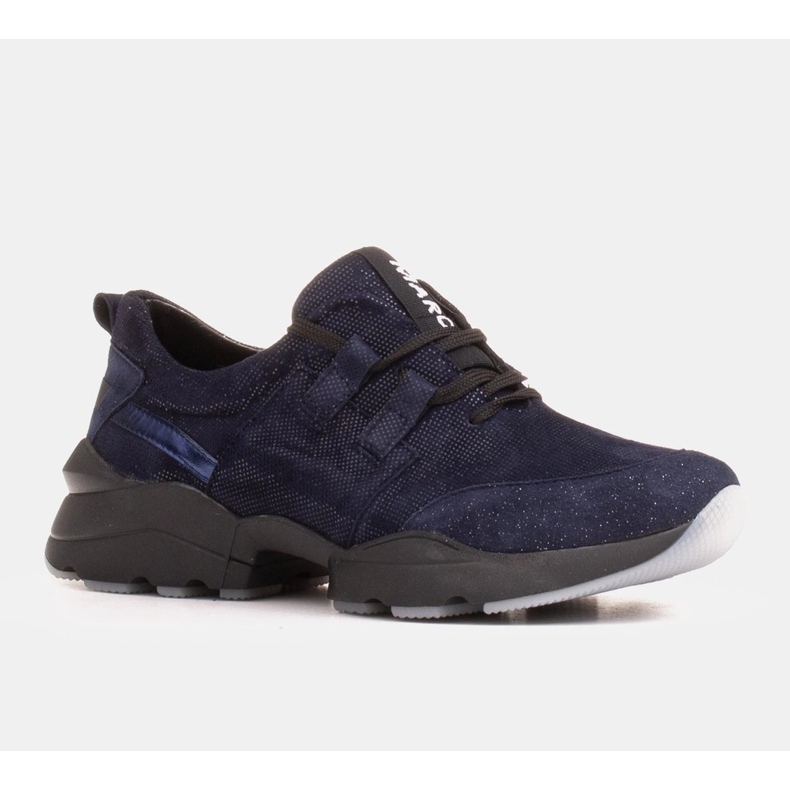 Marco Shoes Sport-Sneaker aus hochwertigem Naturvelours blau 1
