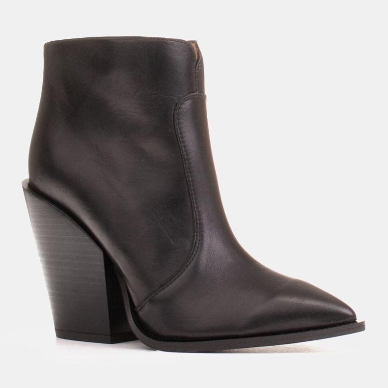 Marco Shoes Damen Cowboystiefel aus Naturleder schwarz 1