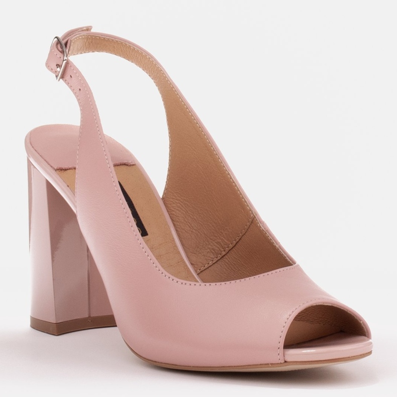 Marco Shoes Damensandalen mit hohen Absätzen rosa 1