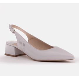 Marco Shoes Elegante Sandalen mit seitlichen Jets grau 1