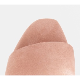 Marco Shoes Marco Damenhausschuhe aus naturbelassenem Wildleder rosa 2