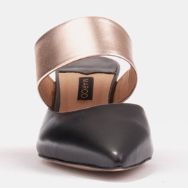 Marco Shoes Elegante Damenpumps für den Sommer schwarz golden 1