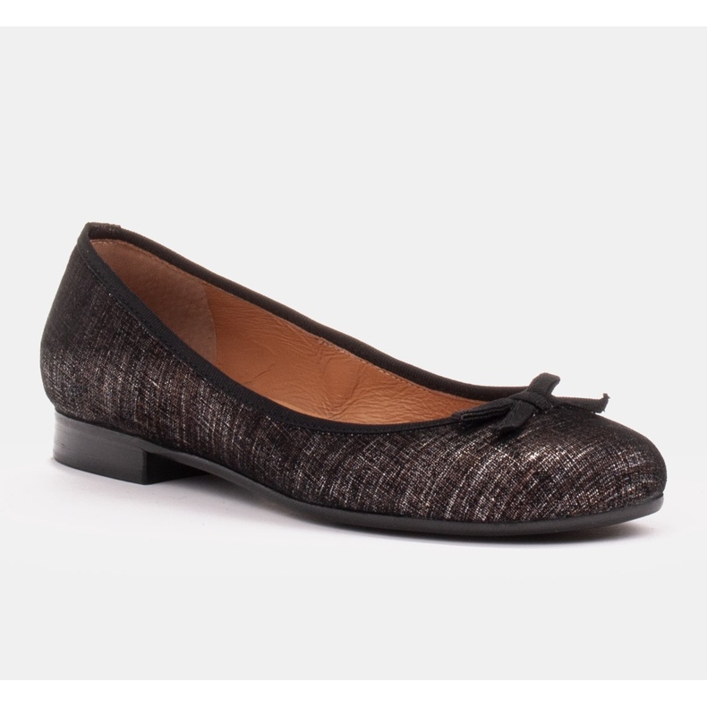 Marco Shoes Marco Damen Ballerinas aus hochwertigem Naturvelours schwarz 1