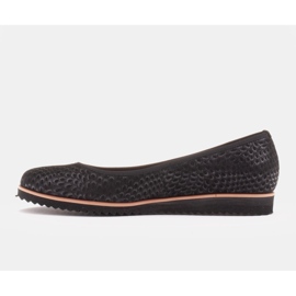 Marco Shoes Marco Damen Ballerinas aus hochwertigem Naturvelours schwarz 1