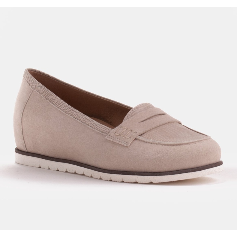 Marco Shoes Leichte Schuhe mit sehr weicher Unterseite und verstecktem Zwickel beige 1