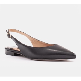 Marco Shoes Sandalen aus Naturleder in schwarzer Farbe 1