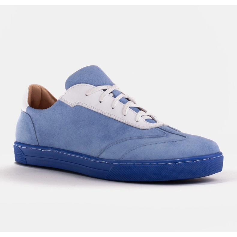 Marco Shoes Sport-Sneaker aus hochwertigem Naturvelours blau 1