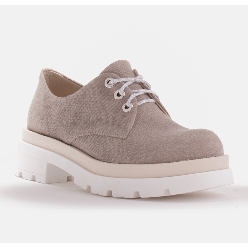 Marco Shoes Stoffschuhe mit dicker Sohle grau 1