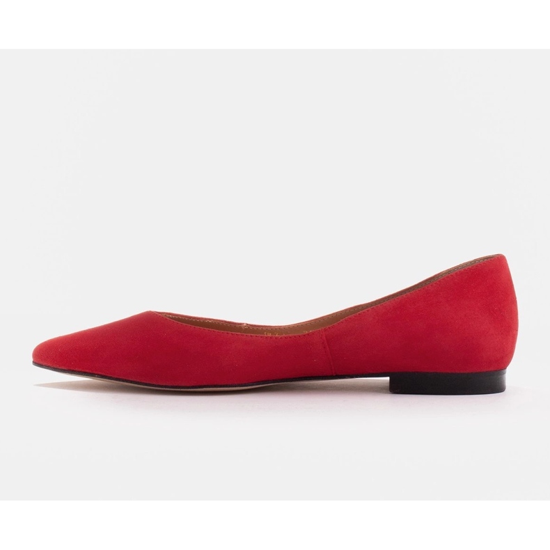 Marco Shoes Ballerinas für Damen mit niedrigen Seiten rot 1