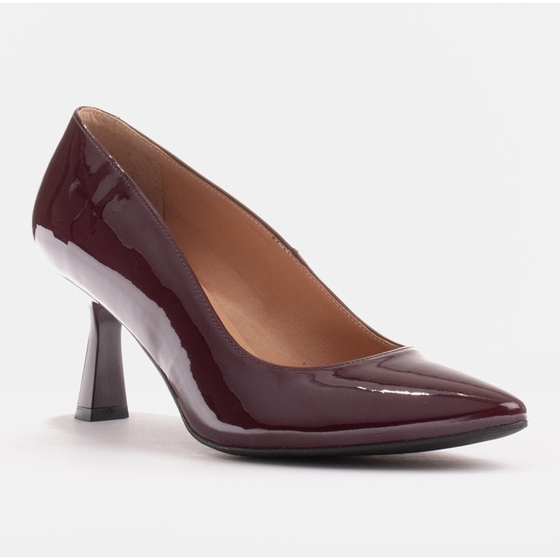 Marco Shoes Elegante Pumps aus bordeauxrotem Lack 1