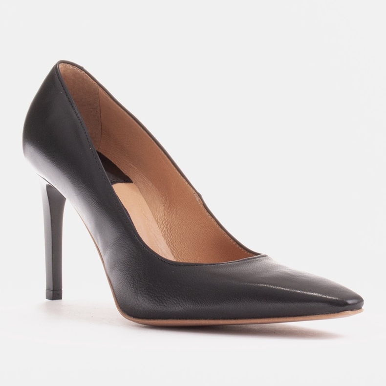 Marco Shoes Lederpins mit verlängerter Front schwarz 1