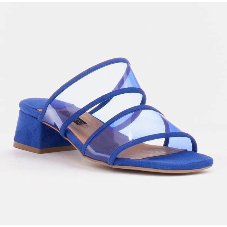 Marco Shoes Damenhausschuhe mit durchscheinenden Streifen rot 1