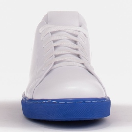 Marco Shoes Sport-Sneaker aus weißem Narbenleder 1