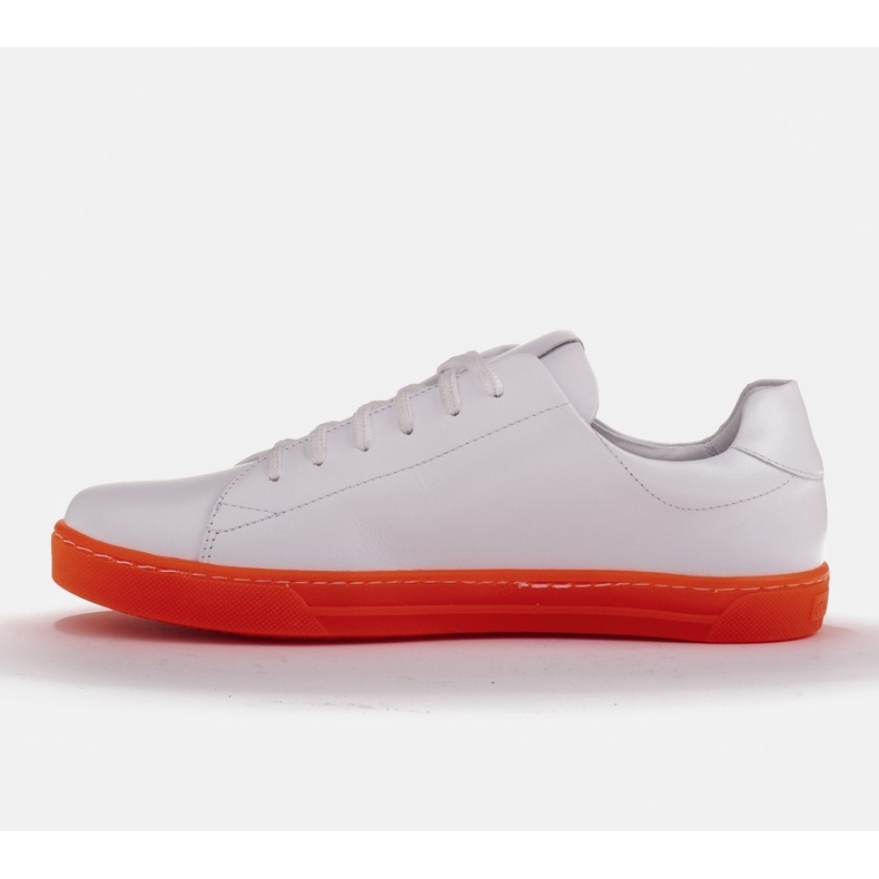 Marco Shoes Sport-Sneaker aus weißem Narbenleder 1