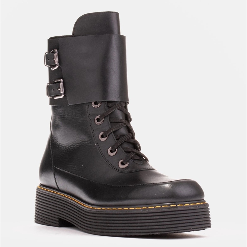 Marco Shoes Federica Stiefel mit Zierverschlüssen schwarz 1