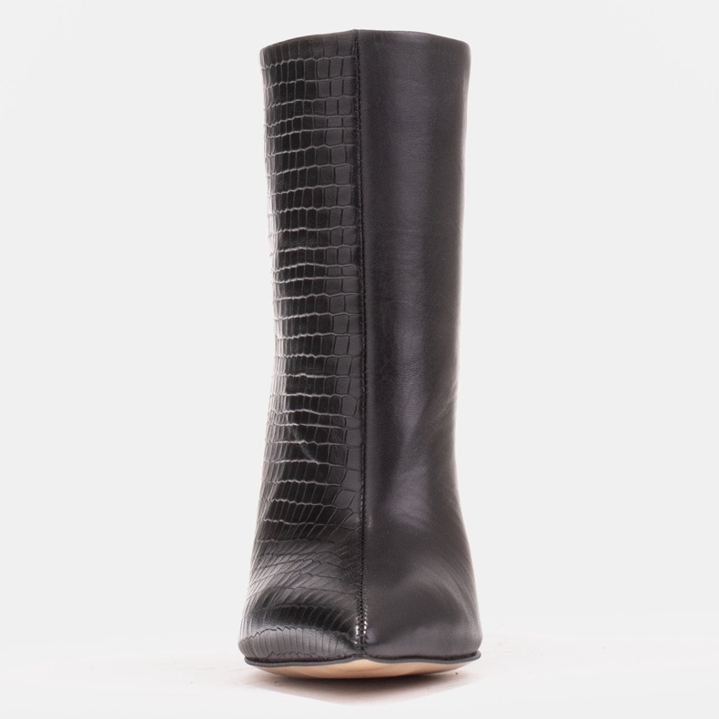 Marco Shoes Stiefel auf einem Stilettoabsatz mit Nähten schwarz 1