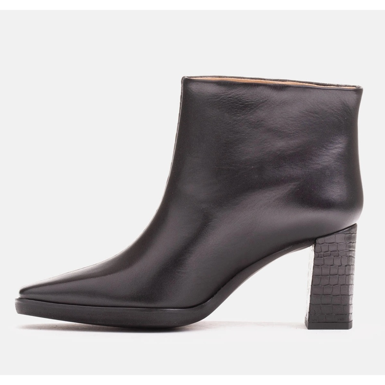 Marco Shoes Kombinierte Stiefel aus zwei Lederarten schwarz 1