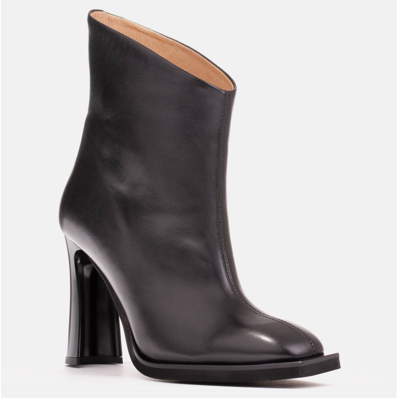 Marco Shoes Elegante Stiefel mit Ziernähten schwarz 1