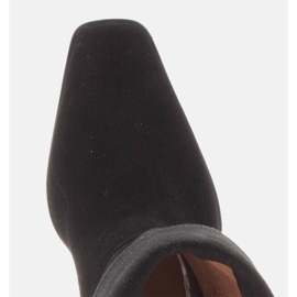 Marco Shoes Hochhackige Stiefeletten mit Umschlagkragen schwarz 5