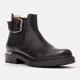 Marco Shoes Chelsea-Boots mit dekorativer Schnalle schwarz 1