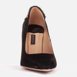 Marco Shoes Wildleder-Heels mit Kristallen schwarz 2