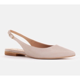 Marco Shoes Natürliche Wildledersandalen in Beige 1965P-103-1 1