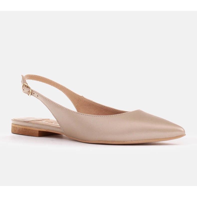 Marco Shoes Naturledersandalen in goldener Farbe 1965P-1232-1 beige 1