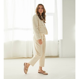 Marco Shoes Loafer mit dekorativen Fransen beige rosa 1