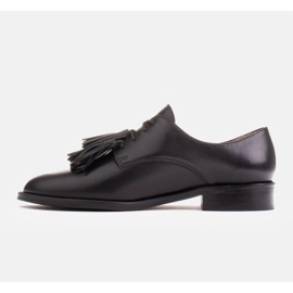 Marco Shoes Schnürschuhe mit Fransen schwarz 3