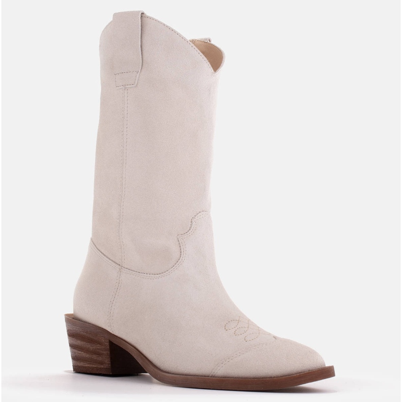 Marco Shoes Cowboystiefel ohne natürliche Wildlederisolierung weiß 1